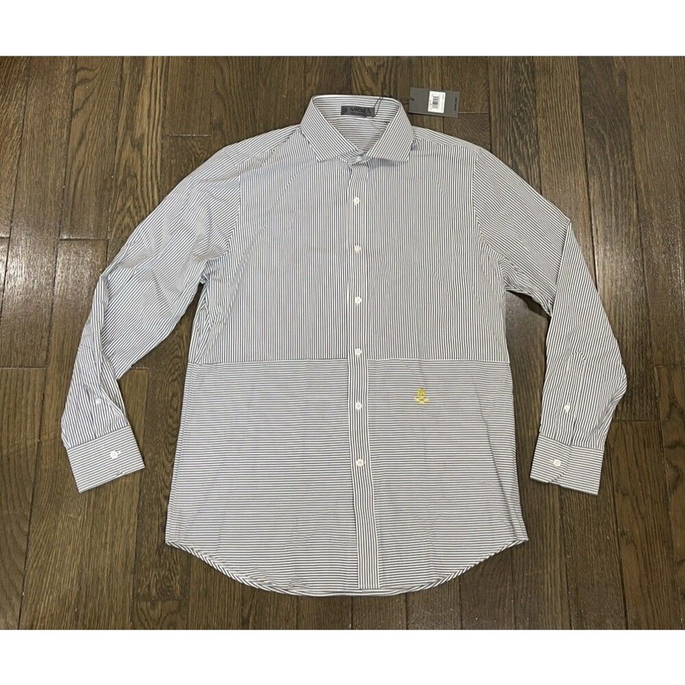 G/Fore Paneled Modern Spread Collar Long Sleeve Button Down Men Size XL NWT